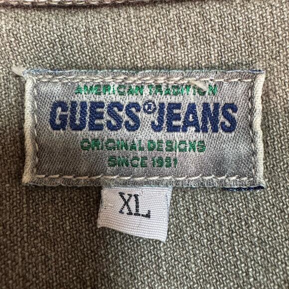 Guess USA American Tradition Mens Jeans Jacket Size X-Large Color Brown - Picture 3 of 6